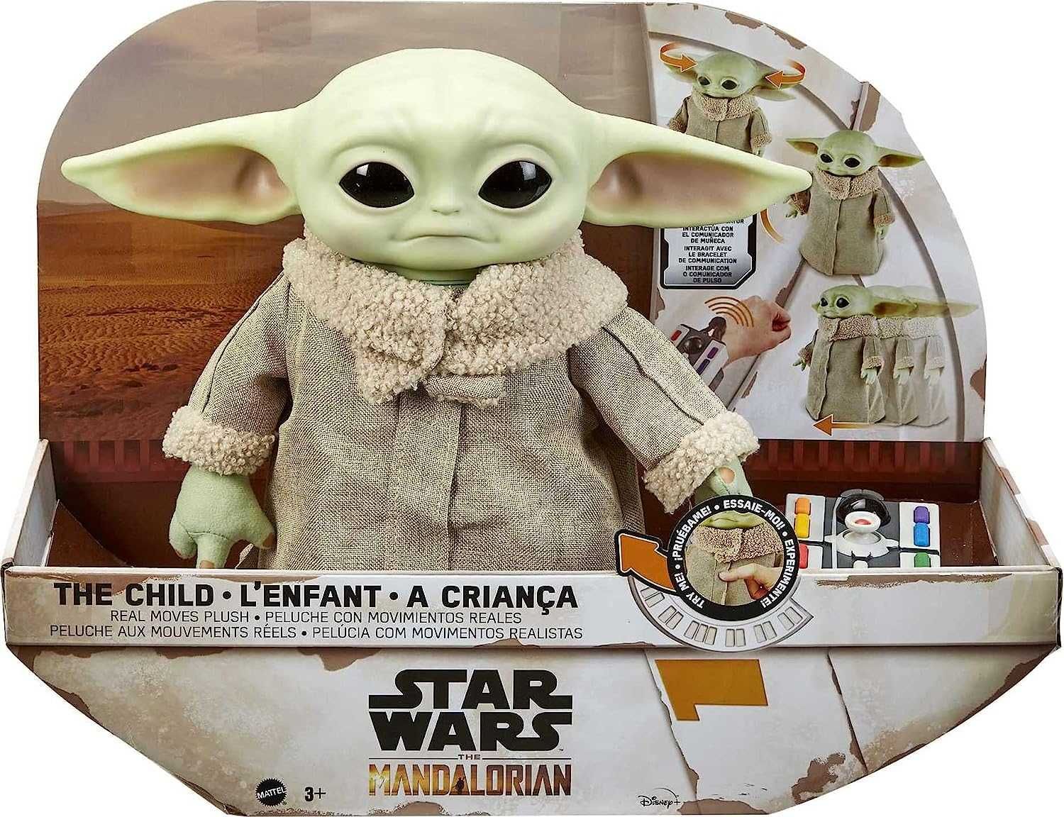 Star Wars Мандалориан Бебе Йода Galactic Grogu с дистанционно