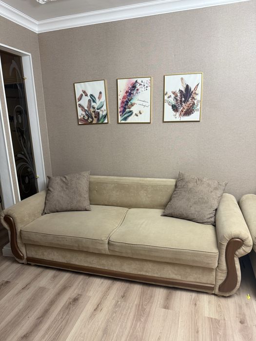 Продам раскладной диван и кресло