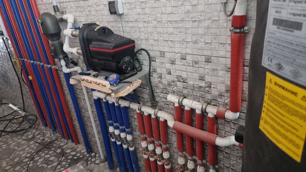 Отопление и потключение горячей воды