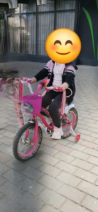 Bicicletă copii Rich Baby 4/6 ani Kids BMX Princess JSX1604 roti 16"