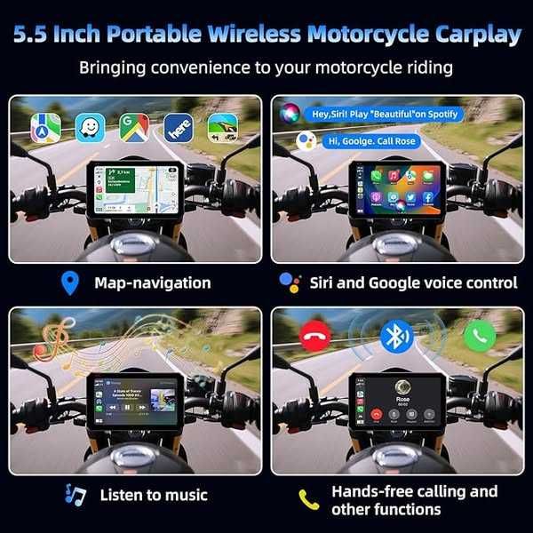 Vtopek Carplay Motocicletă  Android Auto cu Cameră