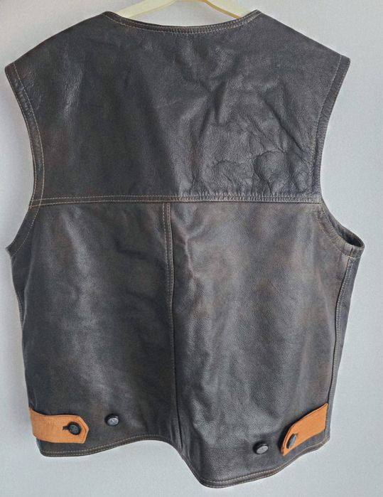 Vand vesta piele veritabila Camel