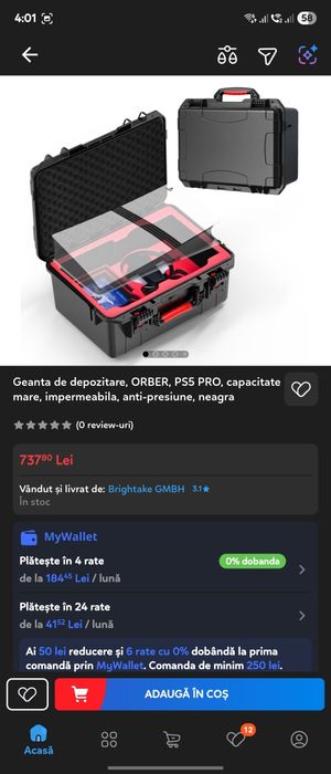 Geanta de depozitare, PS5 PRO, capacitate mare, impermeabila,