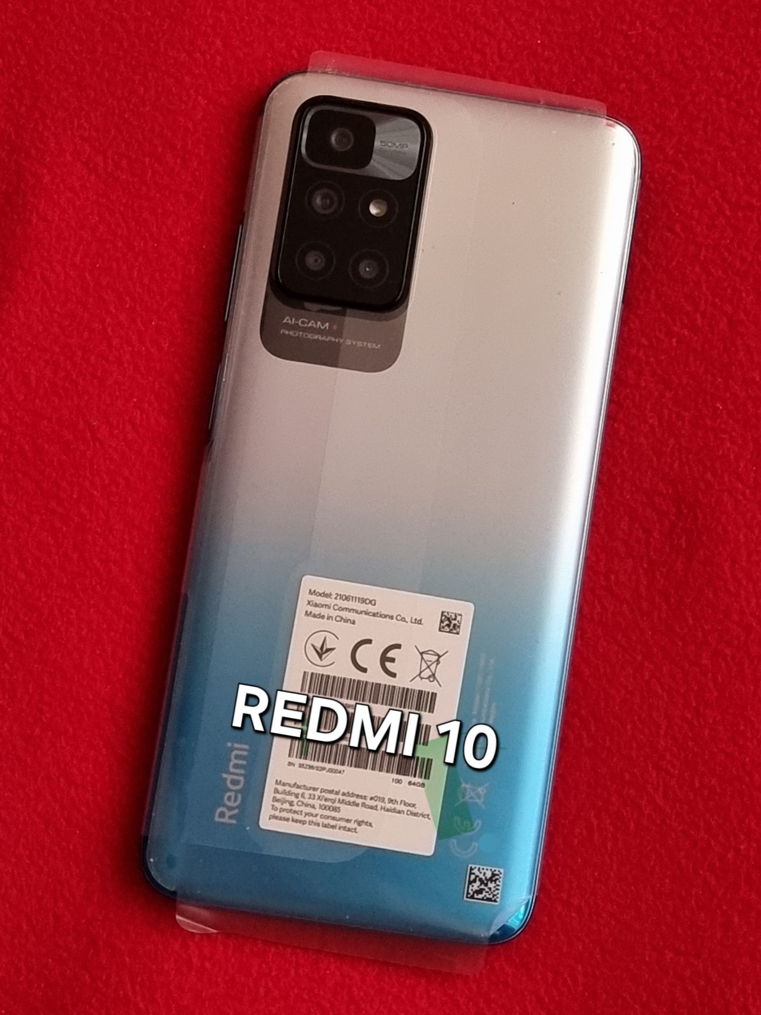 Xiaomi Redmi 10 Blue 64Gb, Nou Neactivat, Liber de rețea.