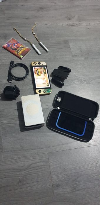 Nintendo Switch OLED – Ediția Zelda + Pokémon Scarlet (Stare Excelentă