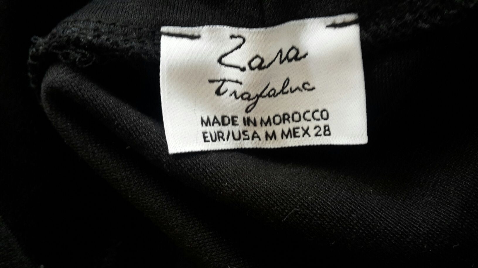 къса еластична черна рокля Зара ТРФ, Zara, Trf, размер М