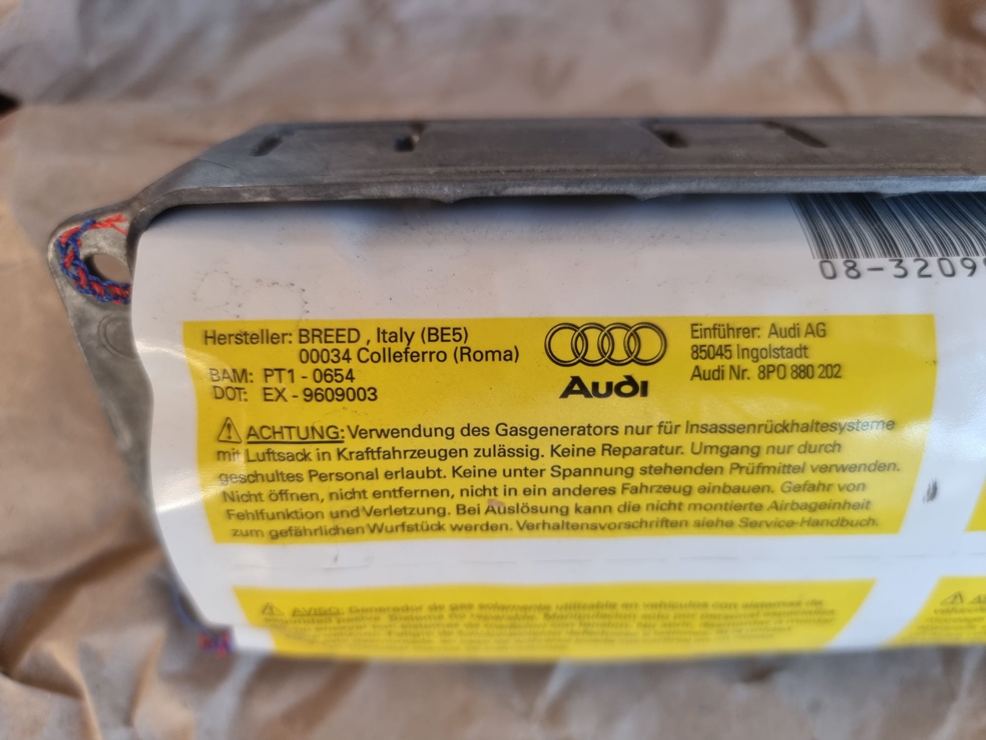 Въздушна възглавница [AIRBAG] Audi A3 8P