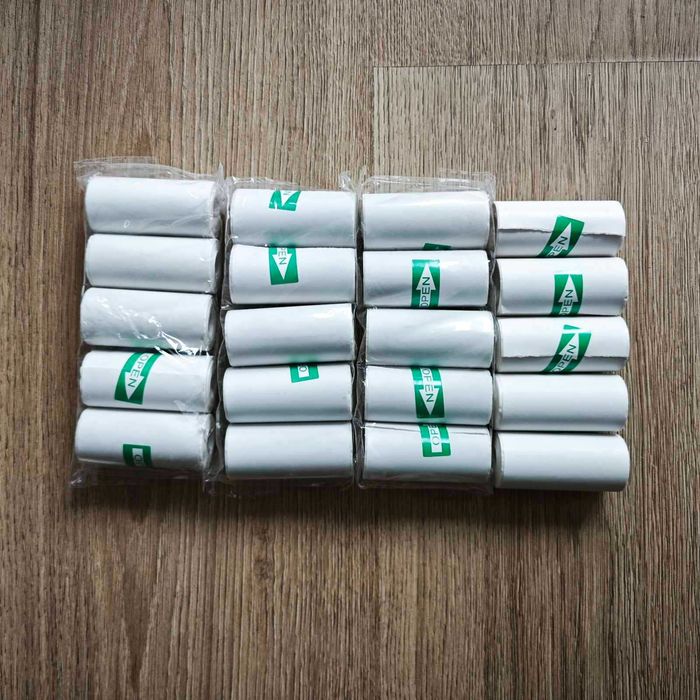 Комплект 20 самозалепващи термо ролки за мини принтери