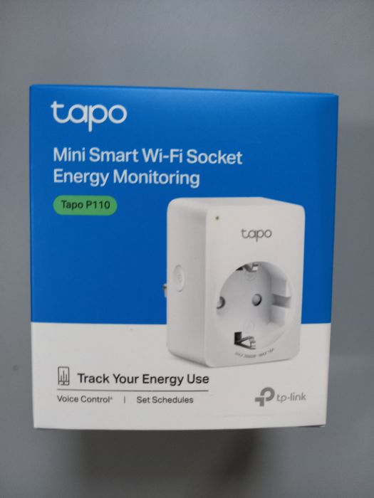 Prizā inteligente TP-LINK Tapo P110, Wi-Fi, 3680W, 16A, alb