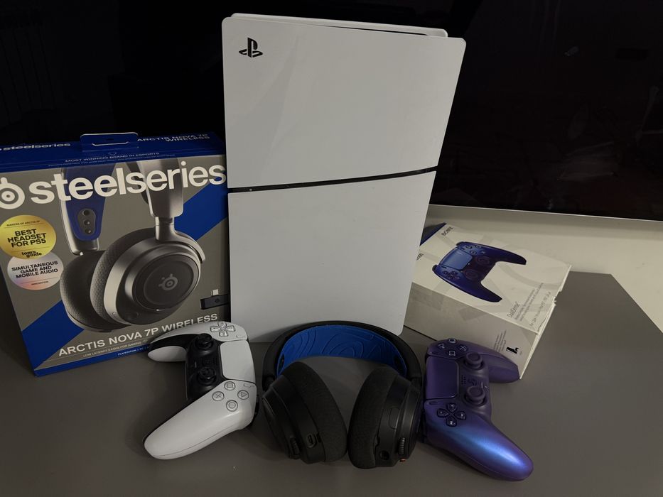 PS5 Slim | Sony PlayStation с двумя джойстиками