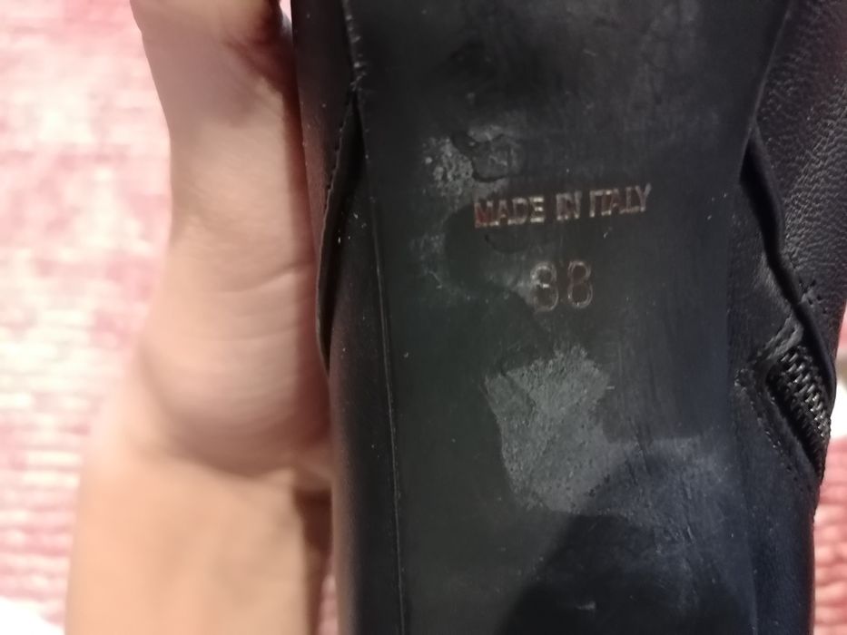 Pantofi negri cu toc pentru dama din piele marime 38 de la ninewest