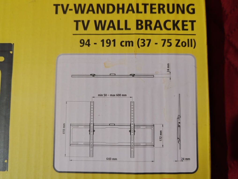 Suport TV pentru perete 94-191cm 37-75inch