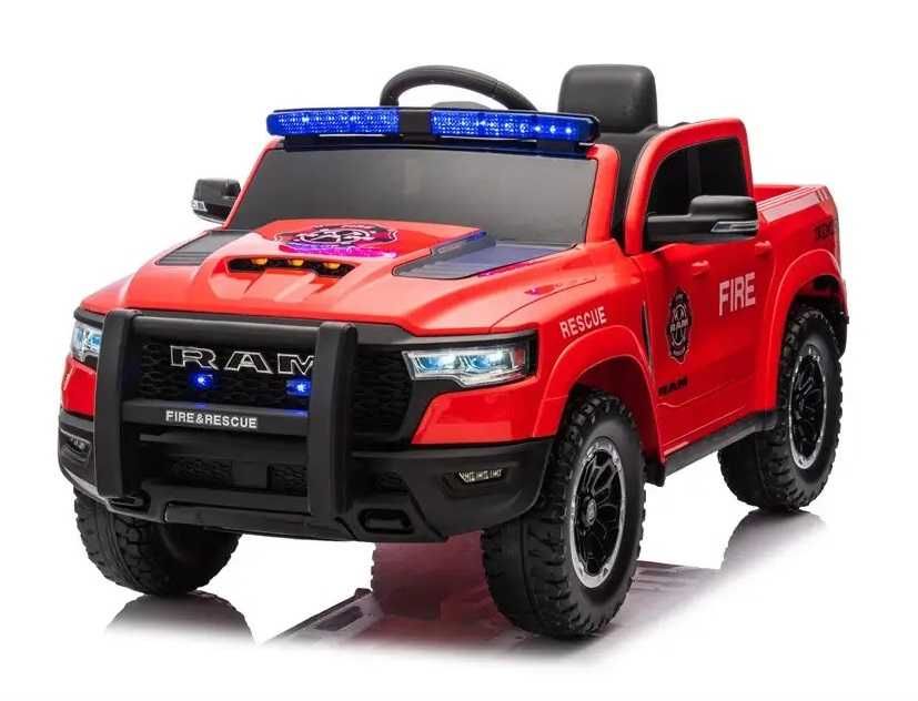 Masinuta pompieri DODGE RAM 1500 RHO 4 x35W, baterie 12V 10Ah,