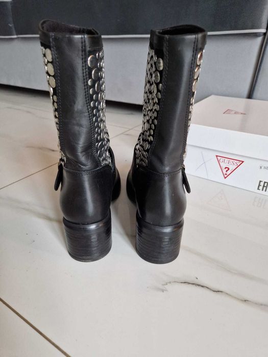 Cizme Guess din piele, noi