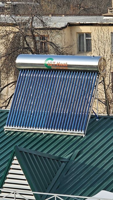 Отопление дома с помощью солнечный водонагреватель | Quyosh suv isitgi