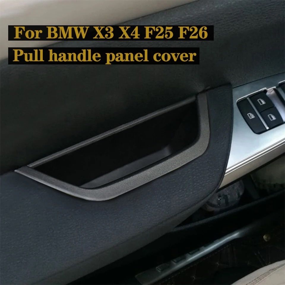Set manere buzunar interior usa Bmw X3 X4 F25 F26 negru,crem 2011-2017