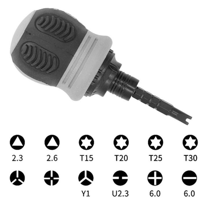 компактна мултифункционална отвертка от 7 части 18922 automax