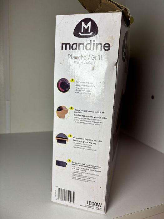 Gratar electric Mandine Grill 1800W 2 in 1