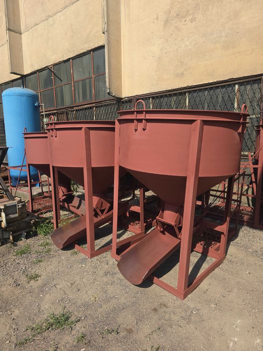 Бадьи для раздачи бетона, рюмка, туфелька, косая (завод изготовитель)