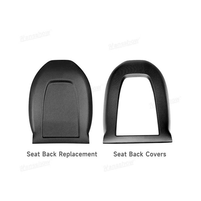Карбонови кори за задната част на предните седалки – Tesla Model 3