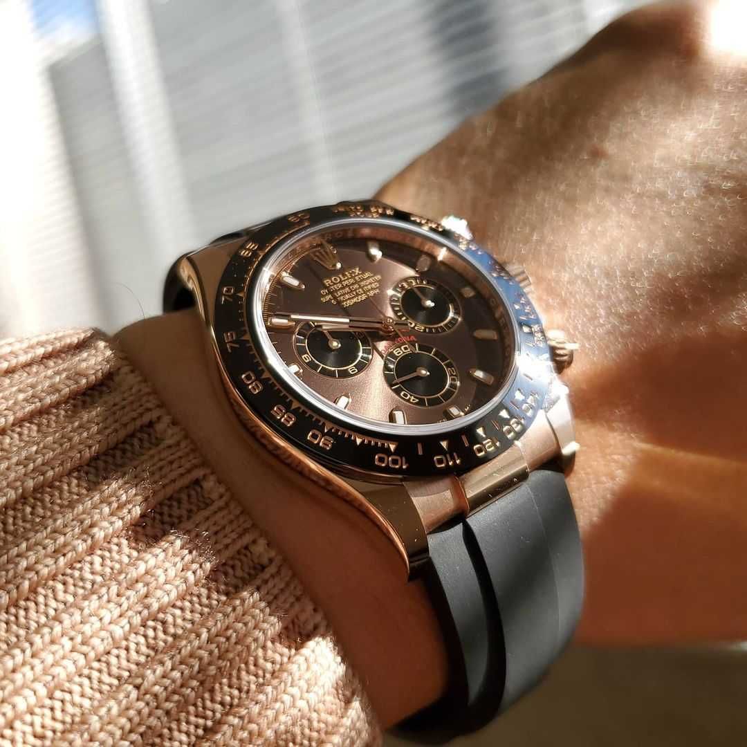 Часовници 40mm / шоколад розово злато
