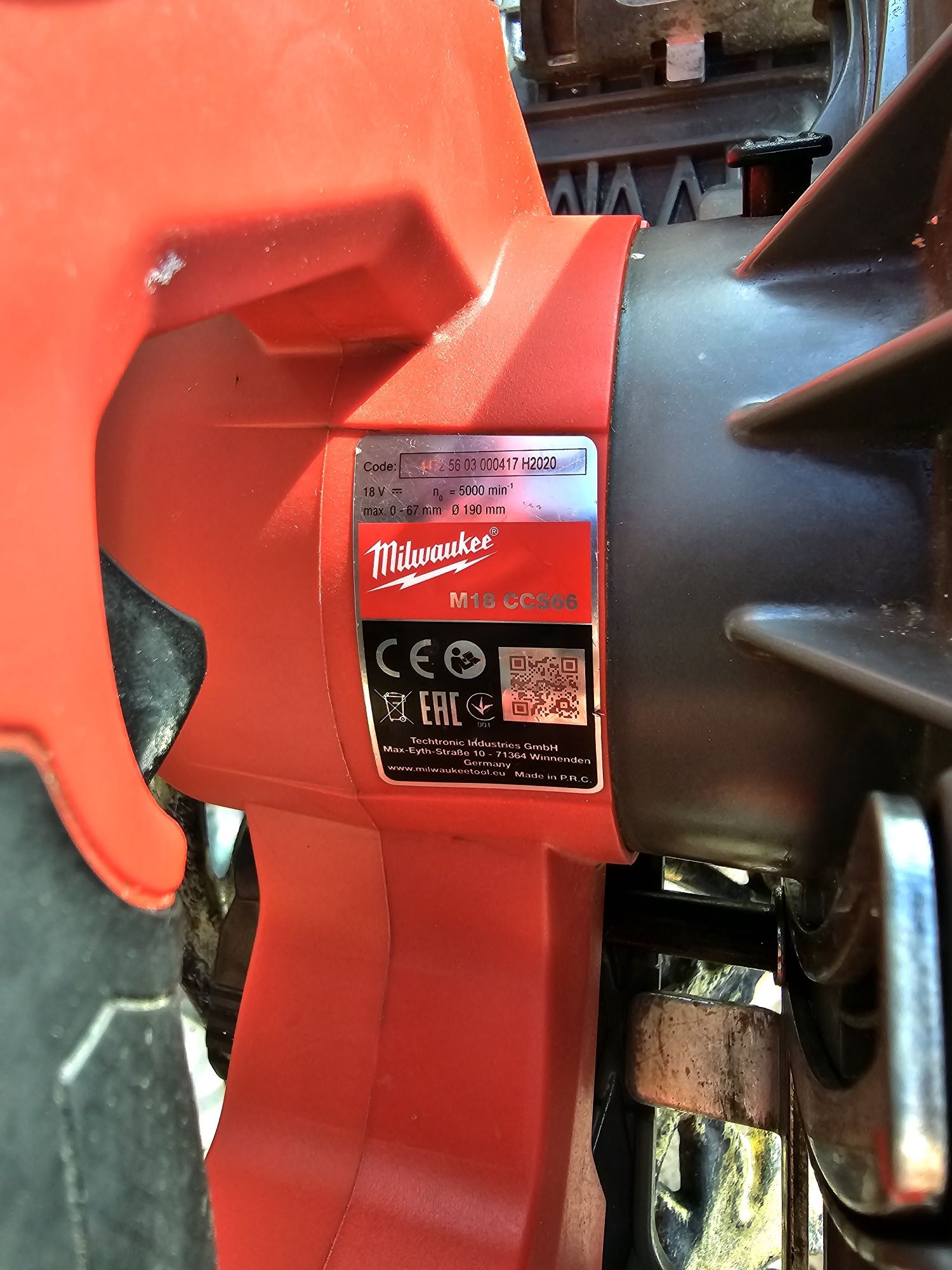 circular milwaukee m18 ccs66