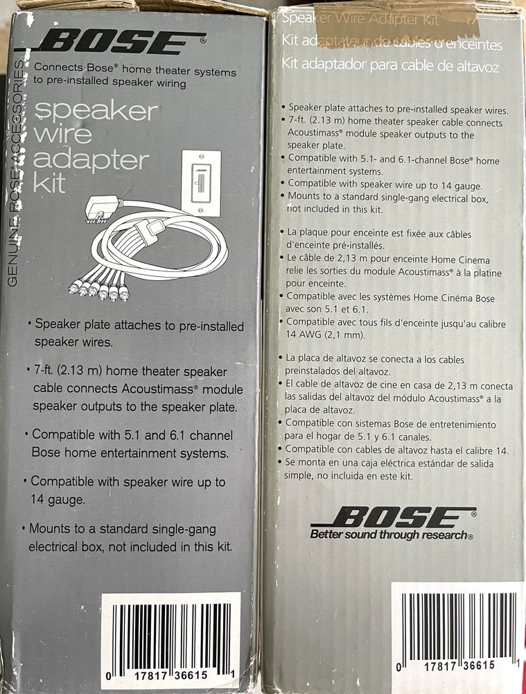 BOSE Speaker Wire Adapter Kit