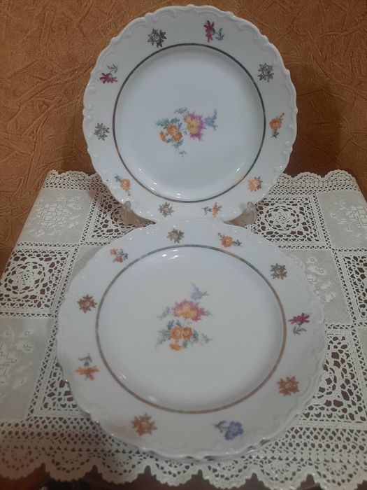 Старая KAHLA, красивые, десертные тарелочки (d-17,5см), б/у с незначит