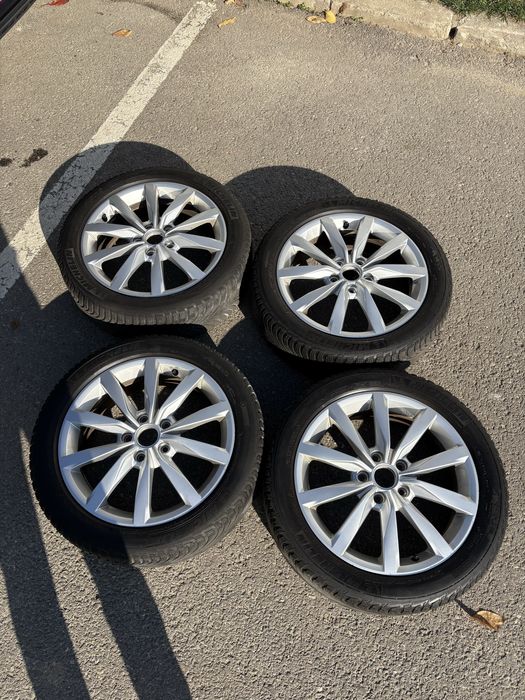 Jante Roti VW 17 inch 5x112 anvelope iarna Michelin