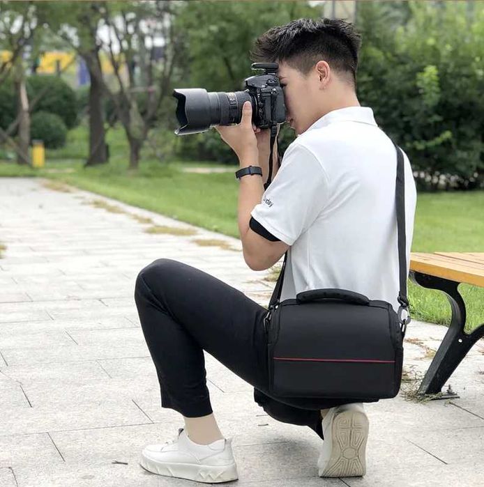 Чанта за фотоапарат и обективи – размери M и L / Canon, Sony и др.