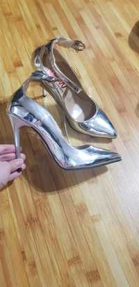 Pantofi stiletto arginti