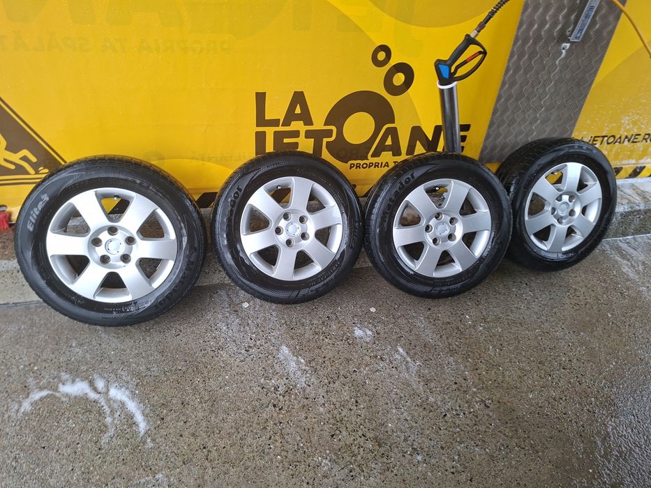 Set jante 15" 5x112 + anvelope Matador Elite 3 (195/65 R15) — stare bu
