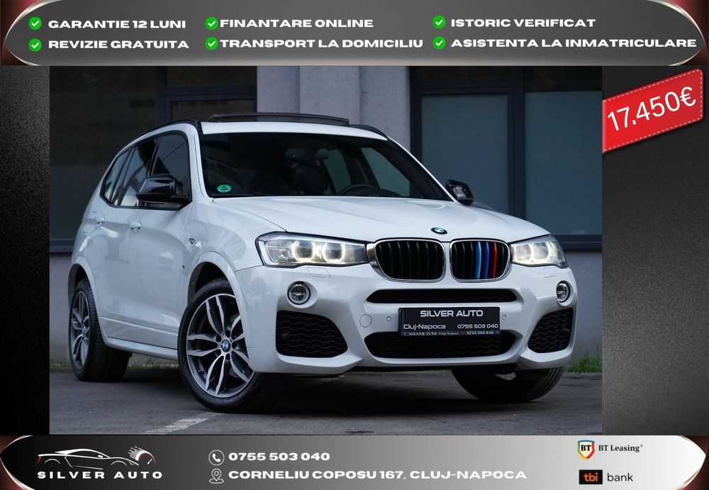 BMW X3 Xdrive Mpack Trapa Automat Navi Piele Garantie 12 LUNI RATE