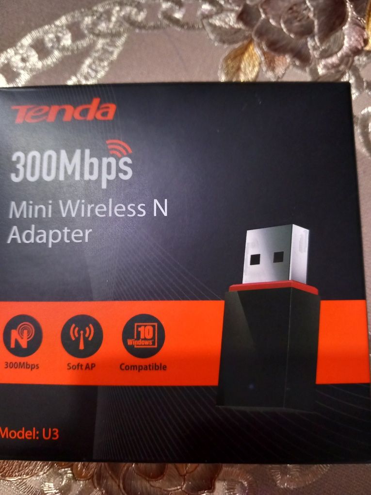 Adaptor USB Wireless Tenda U3N300 Mbps