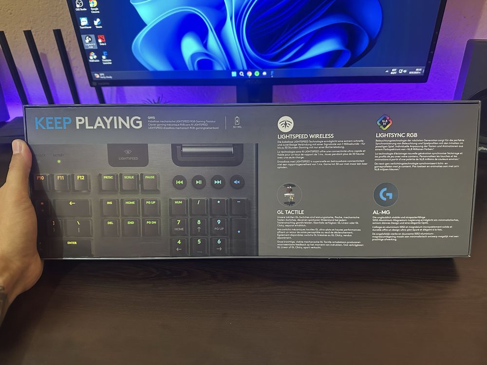 Logitech G915 Lightspeed геймърска клавиатура