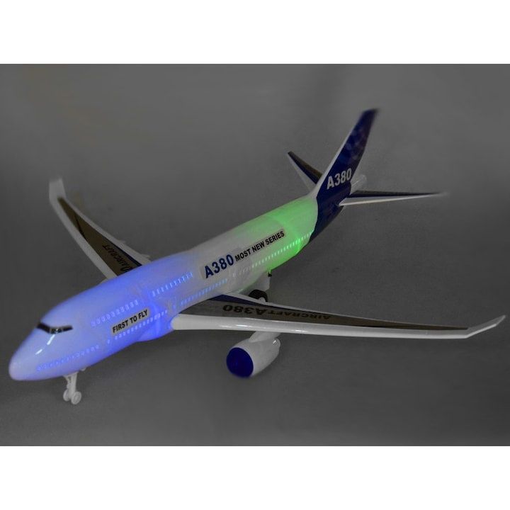 Механичен самолет AIRBUS A380 с музика и светлини