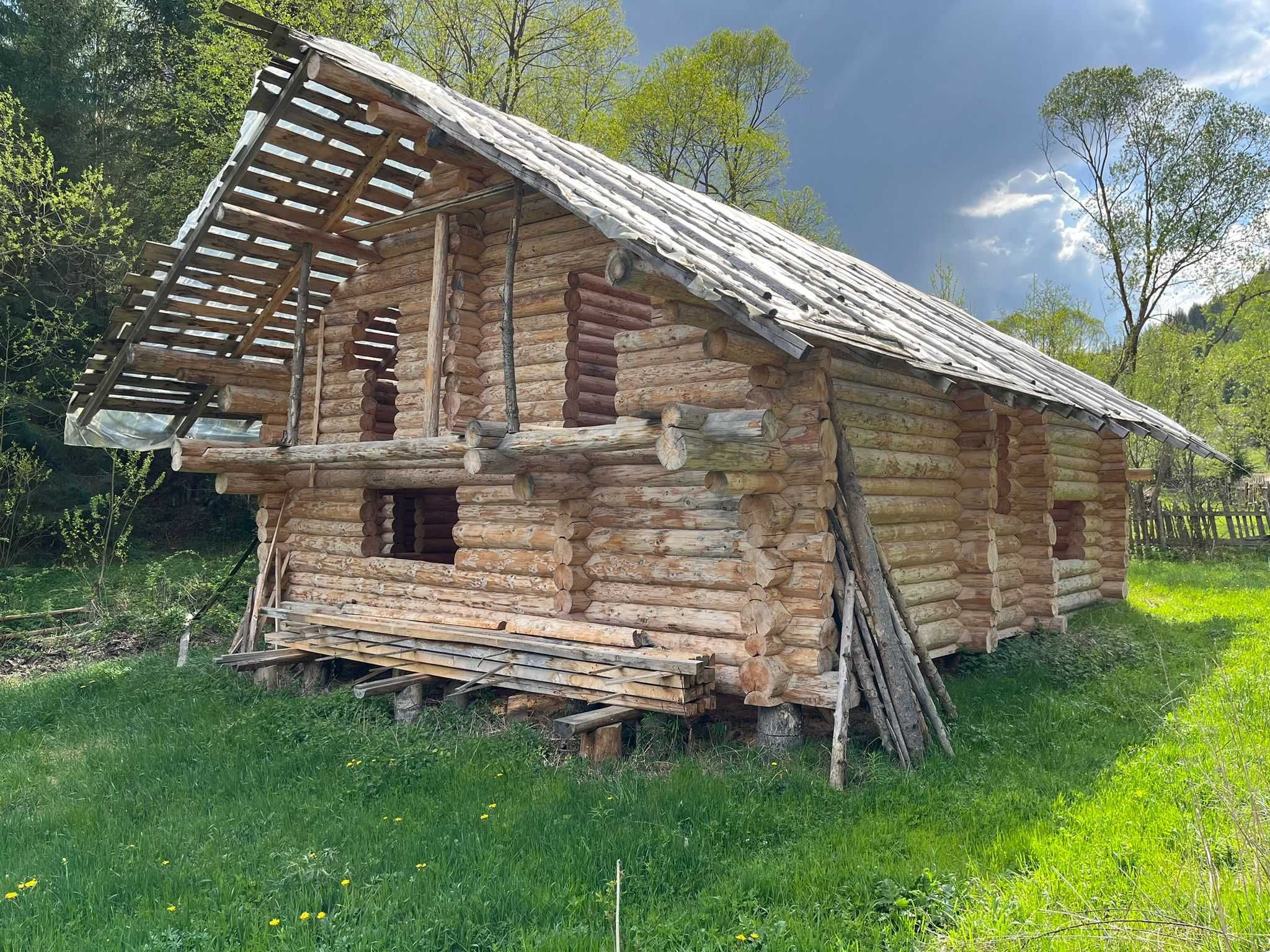 Casa lemn rotund