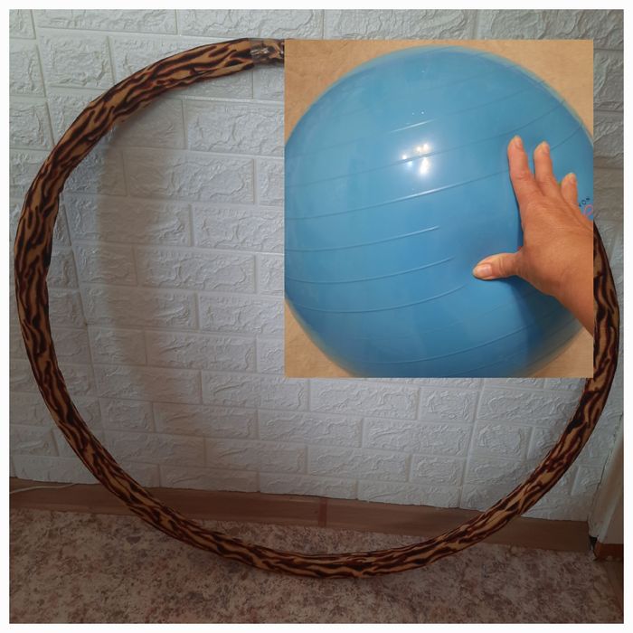 Мяч гимнастический, обруч-халахуп