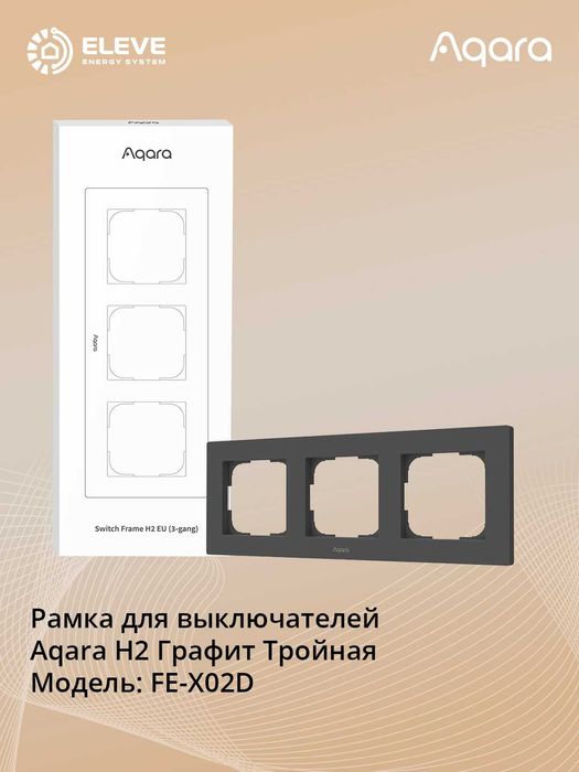 Рамка для выключателей Aqara H2 | FE-X01D | FE-X02D