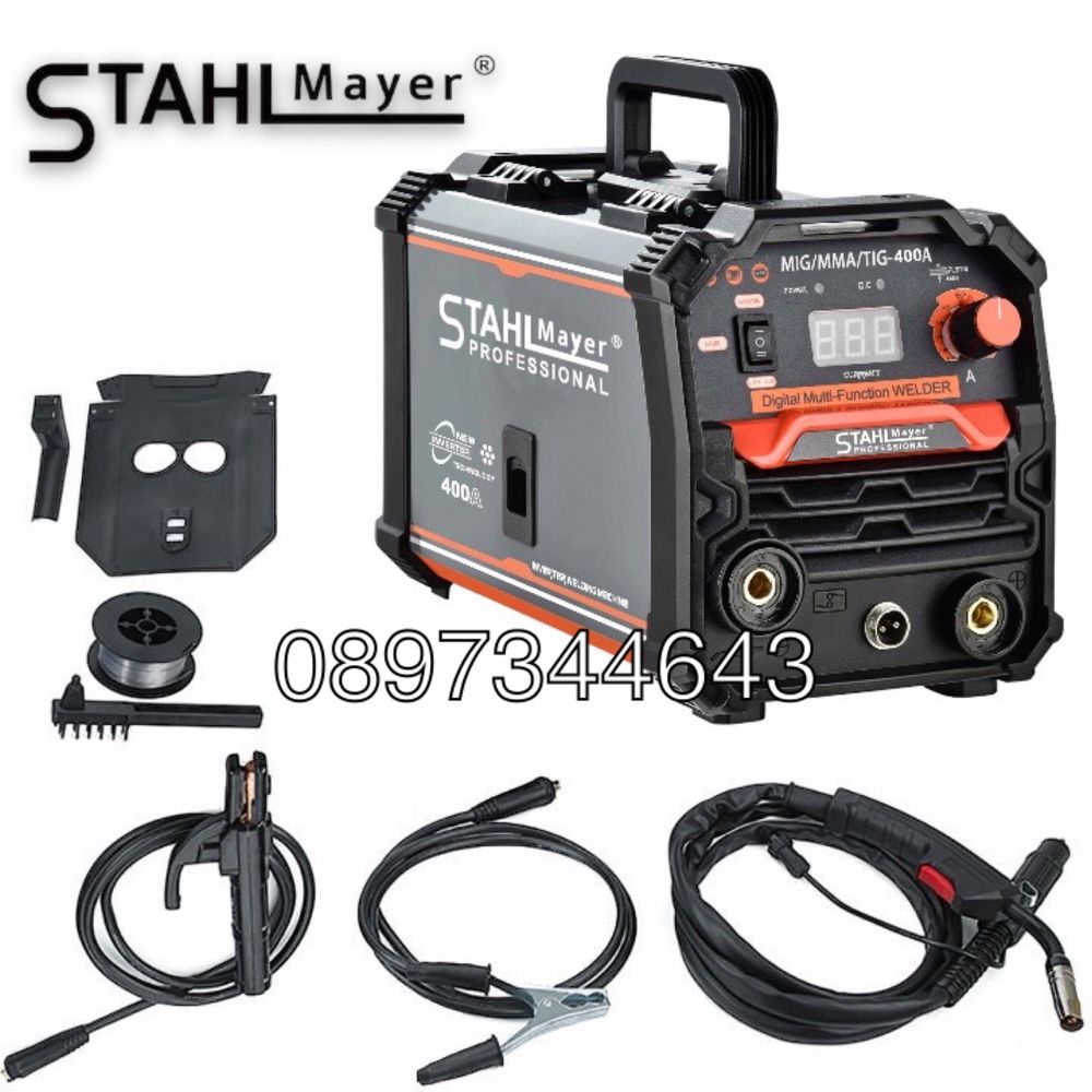 Телоподаващ апарат MIG, MAG, MMA за заваряване без газ 400А STAHLMAYER