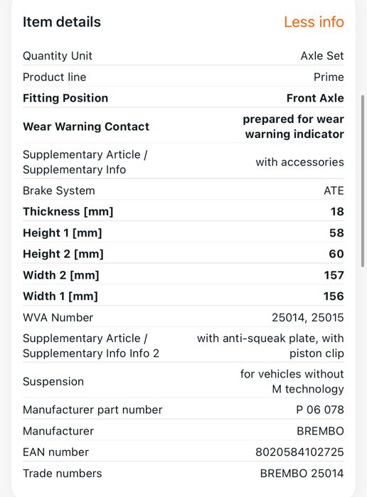 Нови Brembo Prime дискове и накладки за BMW 1, 2 и 3та серия