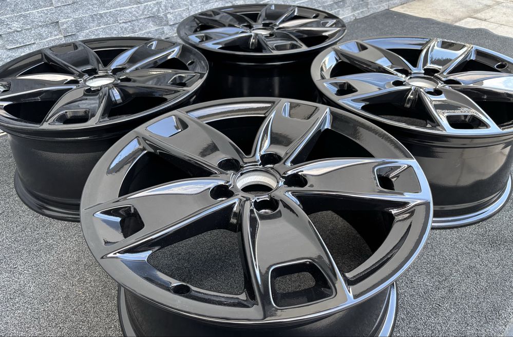 Jante aliaj r17 5x112 negru originale vag vw skoda golf octavia