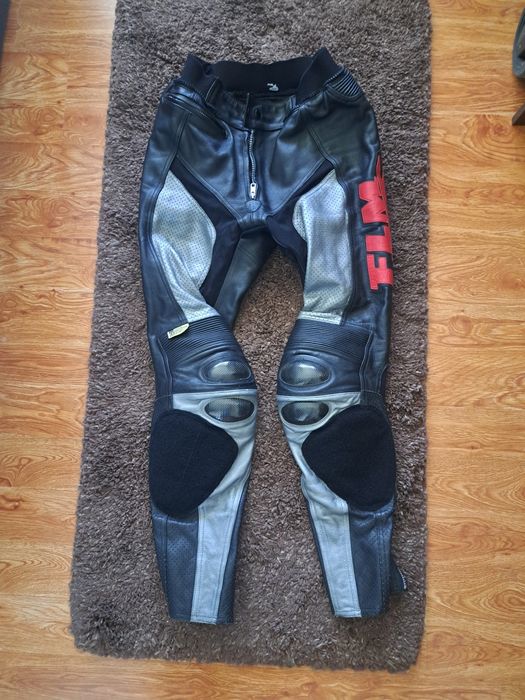 Pantaloni moto piele FLM