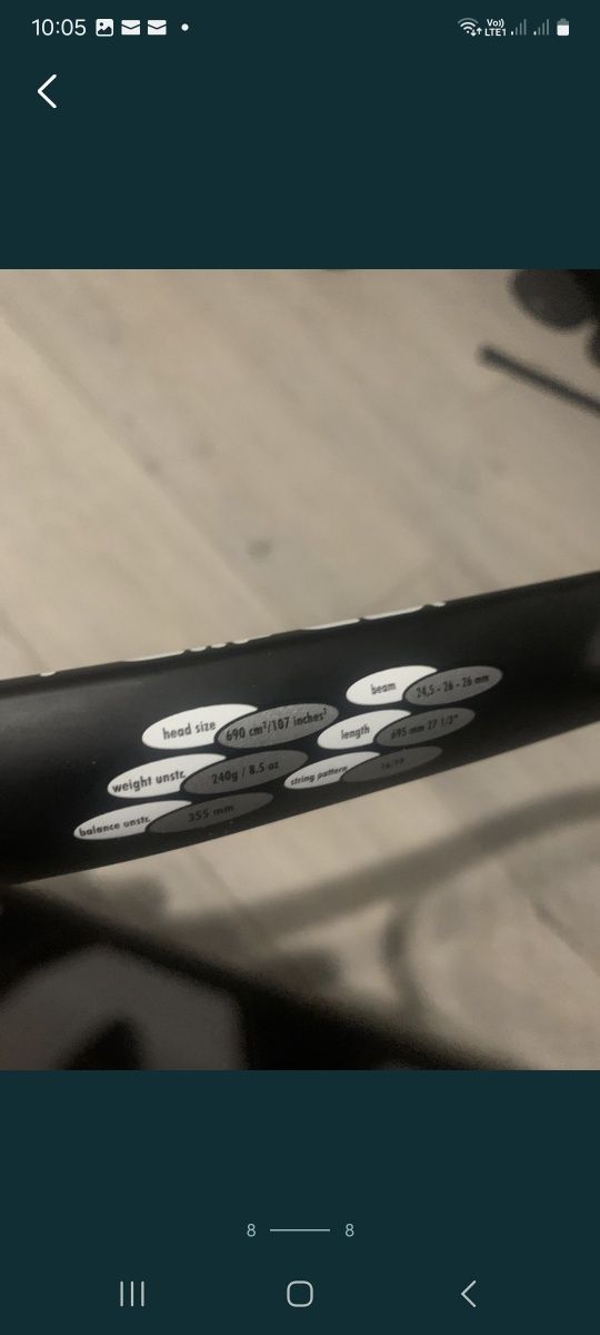 Racheta tenis originala  Head Nano Titanium și husa
