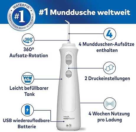 Безжичен иригатор за устна кухина Waterpik WF-13 Cordless Преносим