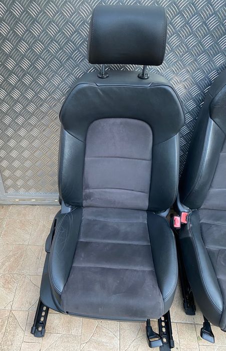 Scaune piele + alcantara Audi A3 8P A4 A5 B8 fata interior