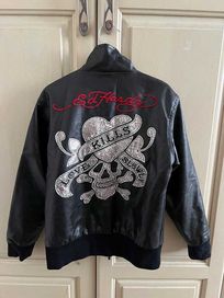 Ed Hardy оригинално яке 116 см ест.кожа, 5-6 годинки