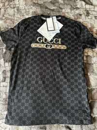 Tricou Gucci Alb\Negru