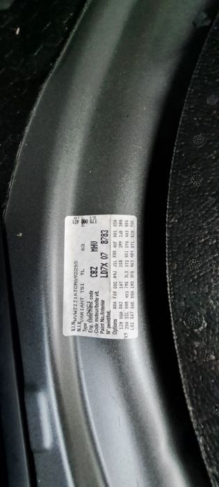 Usi usa VW Golf 5 6 break cod LD7X