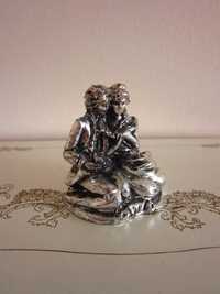 cadou rar Romeo si Julieta-TheLovers miniatura argintata vintage Italy